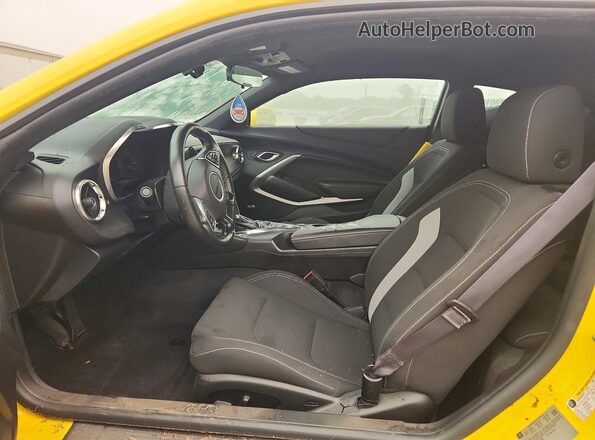 1G1FB1RS9G0174375 2016 CHEVROLET CAMARO Yellow Vista interior delantera