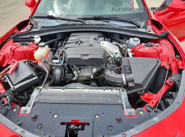 1G1FB1RX0H0176321 2017 CHEVROLET CAMARO Red უკანა სალონის ხედი