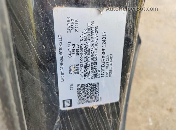 1G1FB1RX3P0124017 2023 CHEVROLET CAMARO Black Вид підкапотного простору