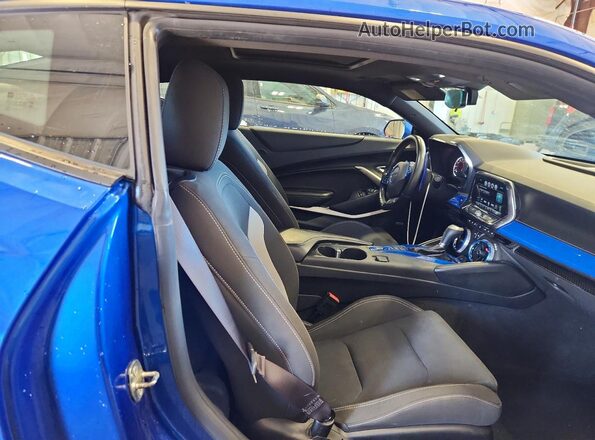 1G1FB1RX7H0107660 2017 CHEVROLET CAMARO Blue უკანა სავარძლების ხედი