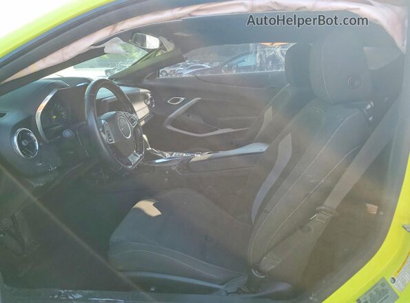 1G1FB1RX9K0152011 2019 CHEVROLET CAMARO Green Widok wnętrza z przodu