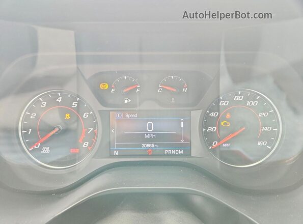 1G1FB1RX9P0128024 2023 CHEVROLET CAMARO Red Instrument cluster view