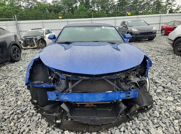 1G1FB3DS1L0114927 2020 CHEVROLET CAMARO Синий Вид спереди