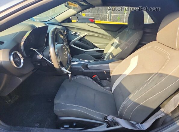 1G1FB3DS7K0151060 2019 CHEVROLET CAMARO Серый Вид салона спереди