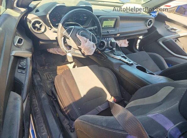 1G1FB3DX4H0214328 2017 CHEVROLET CAMARO Blue Առջևի վահանակի տեսք