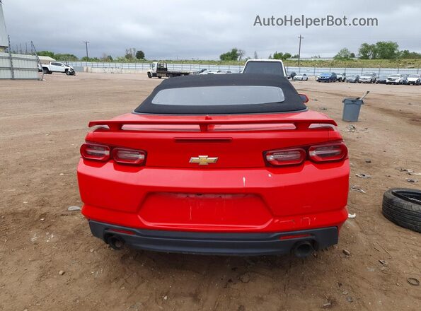 1G1FB3DX4L0125495 2020 CHEVROLET CAMARO Red უკანა ხედი
