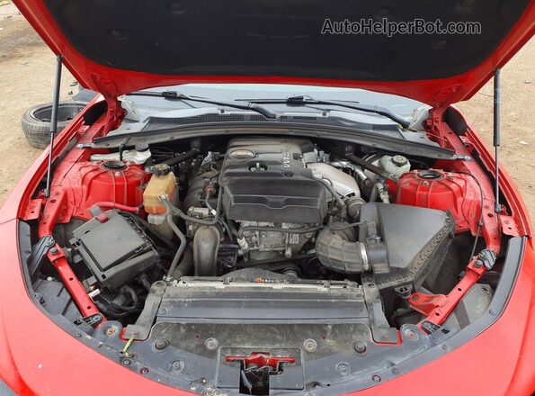 1G1FB3DX4L0125495 2020 CHEVROLET CAMARO Red უკანა სალონის ხედი