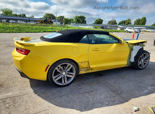1G1FB3DX7H0211536 2017 CHEVROLET CAMARO Yellow Trasero derecho