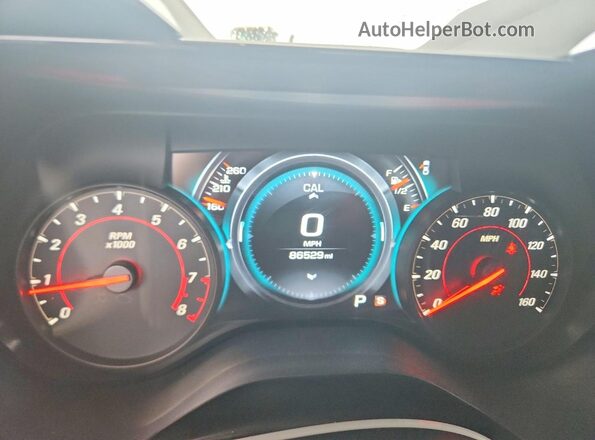 1G1FD1RS0H0120085 2017 CHEVROLET CAMARO Blue Vista del cuadro de instrumentos