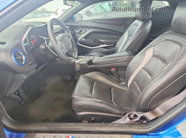 1G1FD1RS0H0120085 2017 CHEVROLET CAMARO Blue Vista interior delantera
