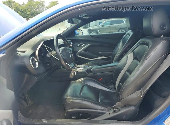 1G1FD1RS0J0160849 2018 CHEVROLET CAMARO Blue Widok wnętrza z przodu