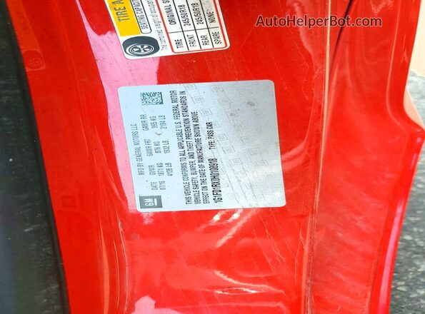 1G1FD1RX0H0108918 2017 CHEVROLET CAMARO Красный Вид подкапотного пространства
