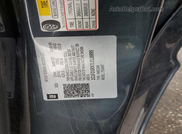 1G1FD1RX7L0128995 2020 CHEVROLET CAMARO Gray Շարժիչի բաժամունքի տեսք