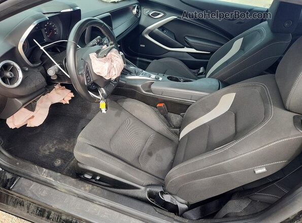 1G1FF1R70M0109166 2021 CHEVROLET CAMARO Black წინა სალონის ხედი