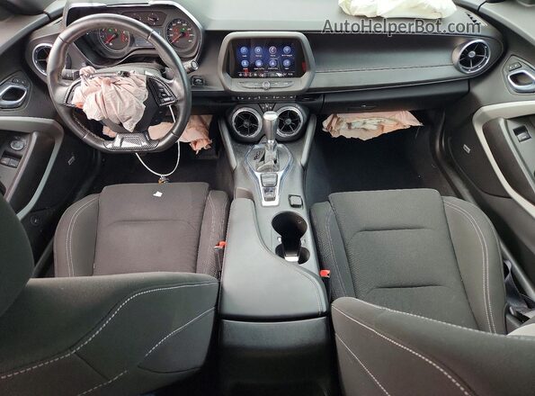 1G1FF1R70M0109166 2021 CHEVROLET CAMARO Black წინა პანელის ხედი