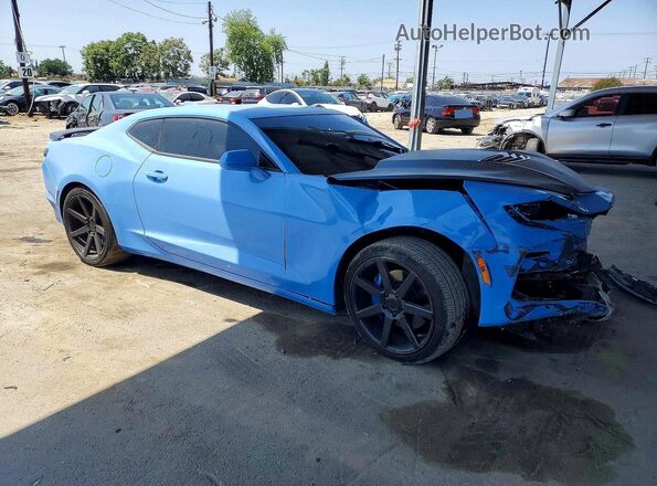 1G1FF1R70M0110429 2021 CHEVROLET CAMARO Blue Delantero derecho