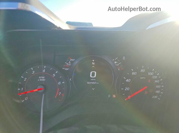 1G1FF1R72K0153571 2019 CHEVROLET CAMARO Черный Вид щитка приборов