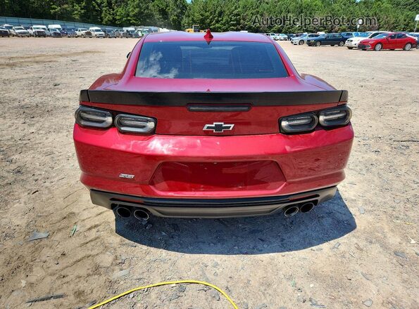 1G1FF1R79M0122305 2021 CHEVROLET CAMARO Red უკანა ხედი