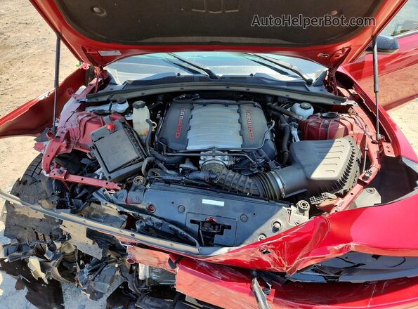 1G1FF1R79M0122305 2021 CHEVROLET CAMARO Red უკანა სალონის ხედი