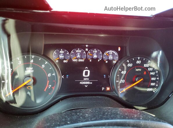 1G1FF3D77L0147222 2020 CHEVROLET CAMARO Red Instrument cluster view