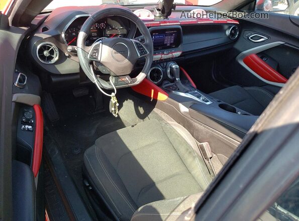 1G1FF3D77L0147222 2020 CHEVROLET CAMARO Red Dashboard view