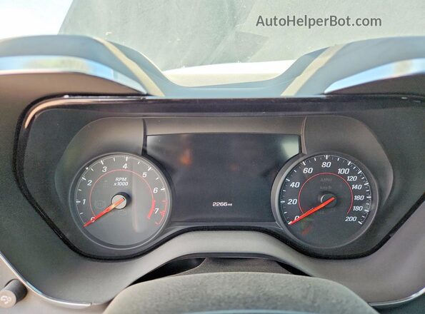 1G1FF3D77P0110712 2023 CHEVROLET CAMARO Black Instrument cluster view