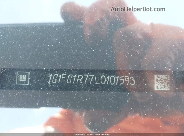 1G1FG1R77L0101593 2020 CHEVROLET CAMARO Blue Vista del compartimento del motor