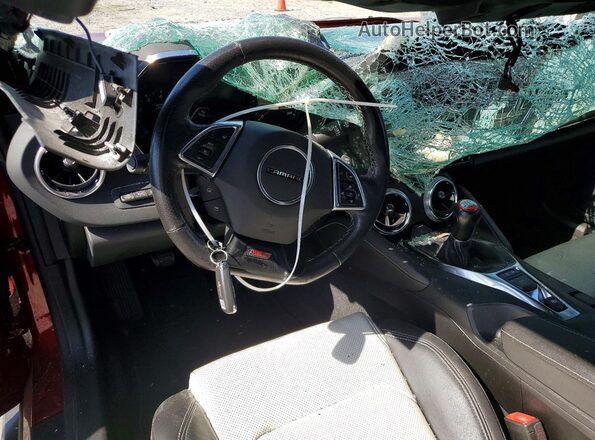 1G1FG3D70P0111827 2023 CHEVROLET CAMARO Burgundy Вид панелі приладів