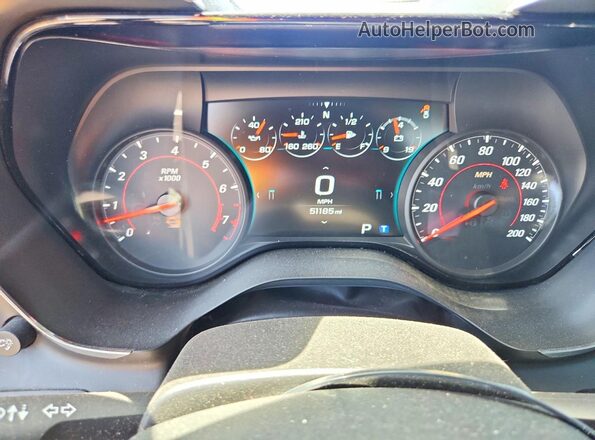 1G1FH1R70J0142741 2018 CHEVROLET CAMARO Blue Вид щитка приладів