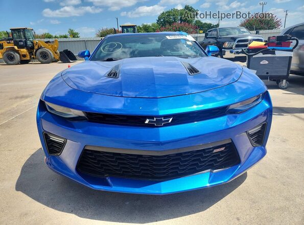1G1FH1R70J0142741 2018 CHEVROLET CAMARO Blue Вид спереду