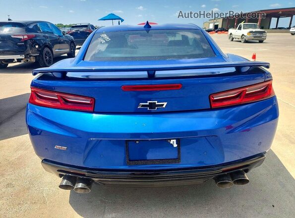 1G1FH1R70J0142741 2018 CHEVROLET CAMARO Blue Вид ззаду