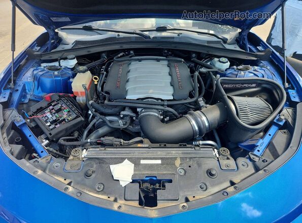 1G1FH1R70J0142741 2018 CHEVROLET CAMARO Blue Вид задньої частини салону