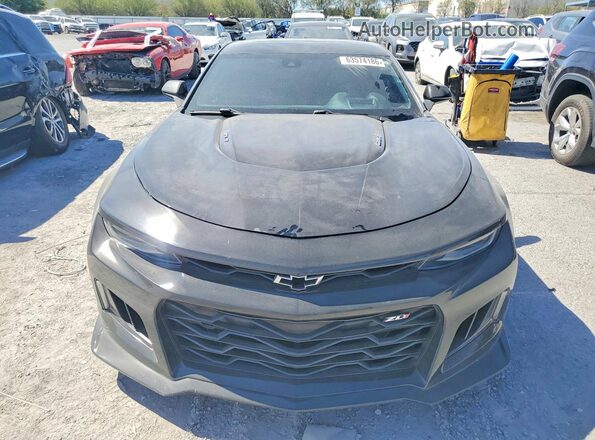 1G1FH1R70K0146970 2019 CHEVROLET CAMARO Black Front view