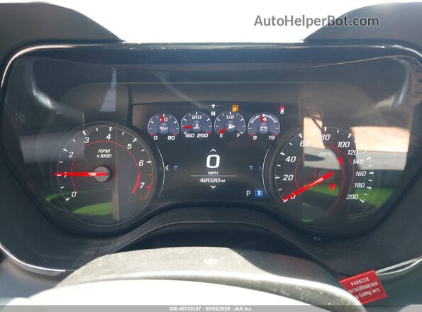1G1FH1R74K0134644 2019 CHEVROLET CAMARO Blue Vista de los asientos traseros