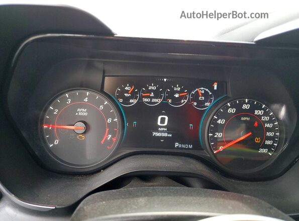 1G1FH1R76J0121862 2018 CHEVROLET CAMARO Black Սարքավորումների վահանակի տեսք