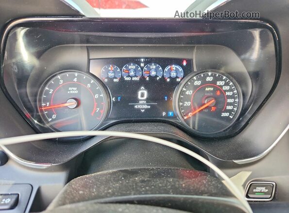 1G1FH1R79N0100560 2022 CHEVROLET CAMARO Blue Instrument cluster view