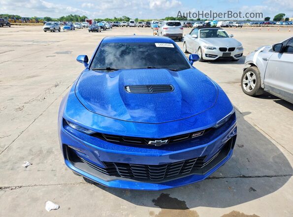 1G1FH1R79N0100560 2022 CHEVROLET CAMARO Blue Front view