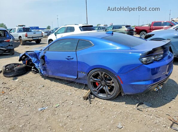 1G1FH1R79N0103426 2022 CHEVROLET CAMARO Blue Trasero izquierdo