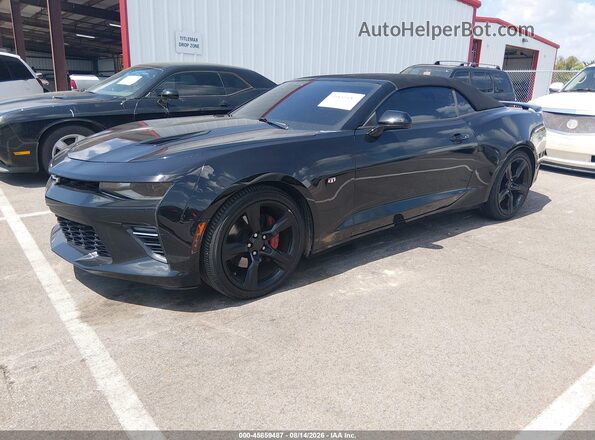 1G1FH3D74H0101378 2017 CHEVROLET CAMARO Black წინა მარცხენა ხედი სამი მეოთხედიდან