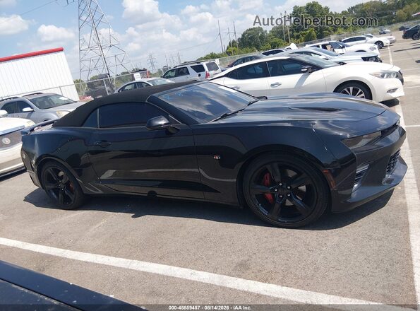 1G1FH3D74H0101378 2017 CHEVROLET CAMARO Black უკანა სალონის ხედი