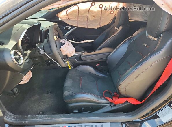 1G1FJ1R63H0170832 2017 CHEVROLET CAMARO Black Вид салону спереду