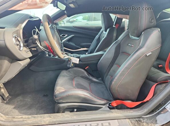 1G1FK1R68M0141365 2021 CHEVROLET CAMARO Black Սալոնի դիմացի տեսք