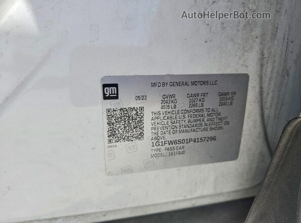 1G1FW6S01P4157296 2023 CHEVROLET BOLT Белый Вид подкапотного пространства