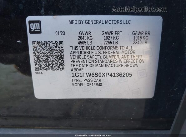 1G1FW6S0XP4136205 2023 CHEVROLET BOLT Black Շարժիչի բաժամունքի տեսք