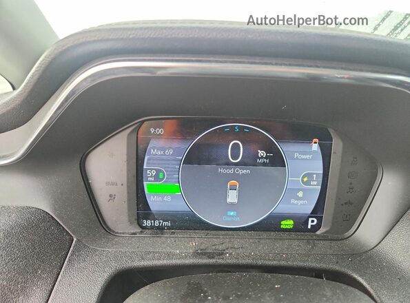 1G1FX6S02P4200038 2023 CHEVROLET BOLT White Widok zestawu wskaźników