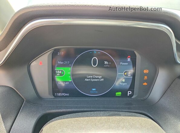 1G1FX6S04P4175885 2023 CHEVROLET BOLT Silver Вид щитка приладів