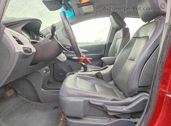 1G1FX6S09H4168206 2017 CHEVROLET BOLT Red Widok wnętrza z przodu