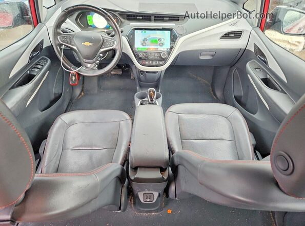 1G1FX6S09H4168206 2017 CHEVROLET BOLT Red Widok deski rozdzielczej