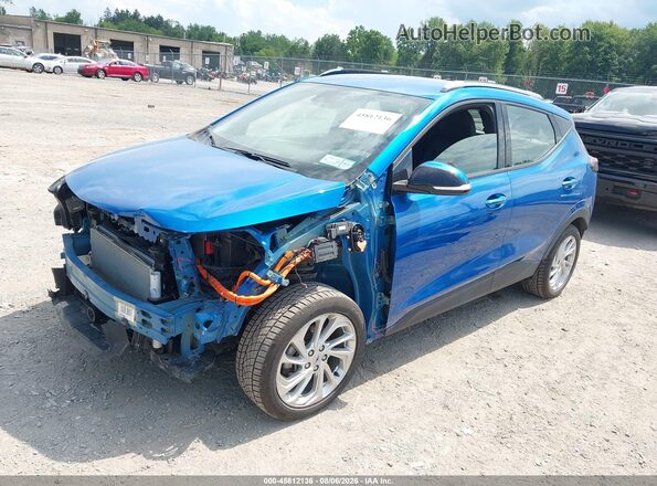 1G1FY6S07P4155045 2023 CHEVROLET BOLT Синий Передняя левая четверть