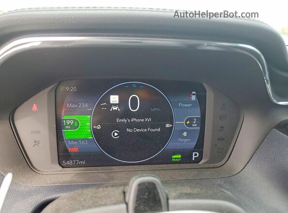 1G1FZ6S01P4160383 2023 CHEVROLET BOLT White Вид щитка приладів